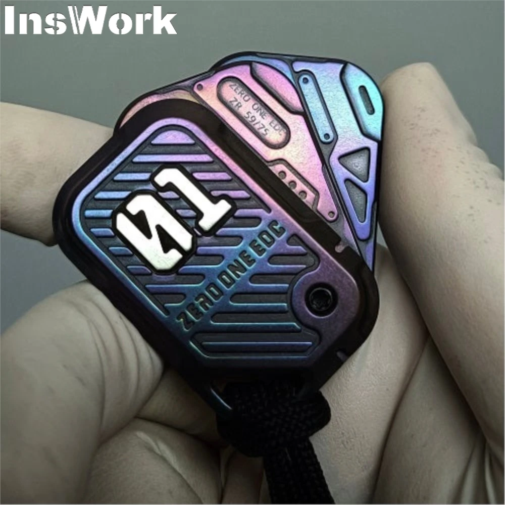 01EDC Studio P O P 2.0 Special Material Push Slider Decompression Tool Coin Fingertip Gyro Toy EDC Stress Releiver