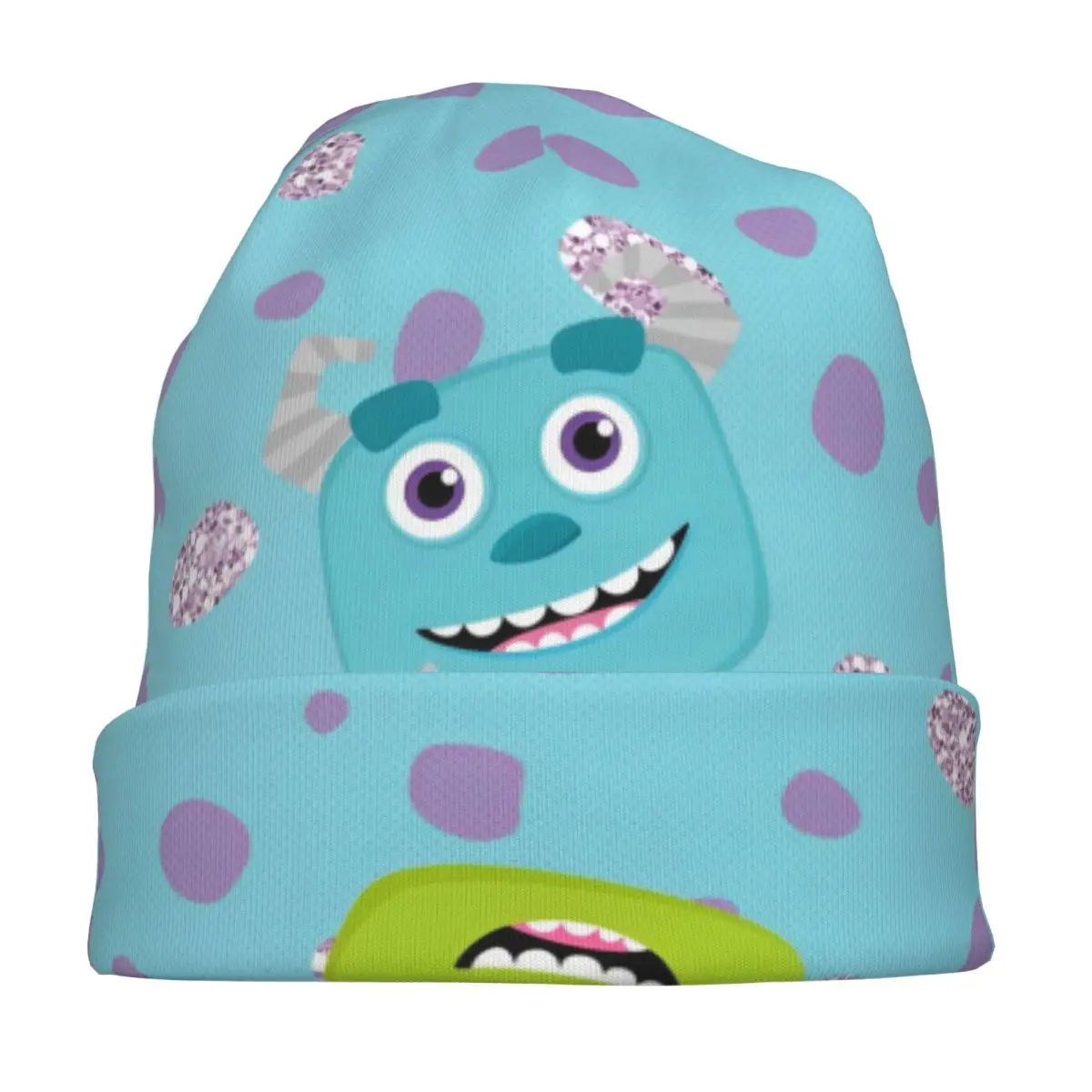 หมวกแก๊ปวินเทจลายหัวกะโหลก James P. Sullivan และ Mike Bonnet สไตล์สตรีท สำหรับผู้ชายและผู้หญิง ให้ความอบอุ่น ใช้ได้สองแบบ