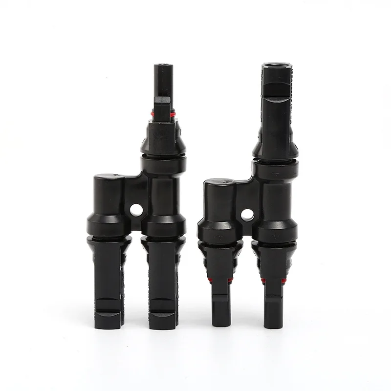4mm² 1000V 30A Solars Panel Cables Connector Solar PV Y T Branch Adapter Cable Connector For PV System Combiner Box 2 in 1 out