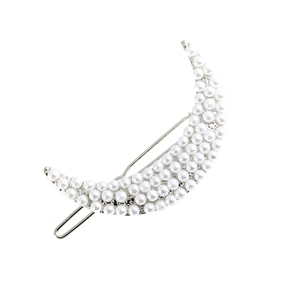 4Pcs Women Hairpins Rhinestone Clips Metal Bobby Pins for Parties Weddings Elegant Golden Silver Pearl Barrettes