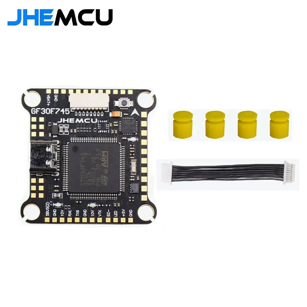 ชุดควบคุมการบิน JHEMCU F745 รุ่น GF30F745-ICM พร้อมตัวควบคุมการบิน AM32A60 60A 4in1 ESC 3-6S ขนาด 30x30 มม. สำหรับโดรน RC FPV