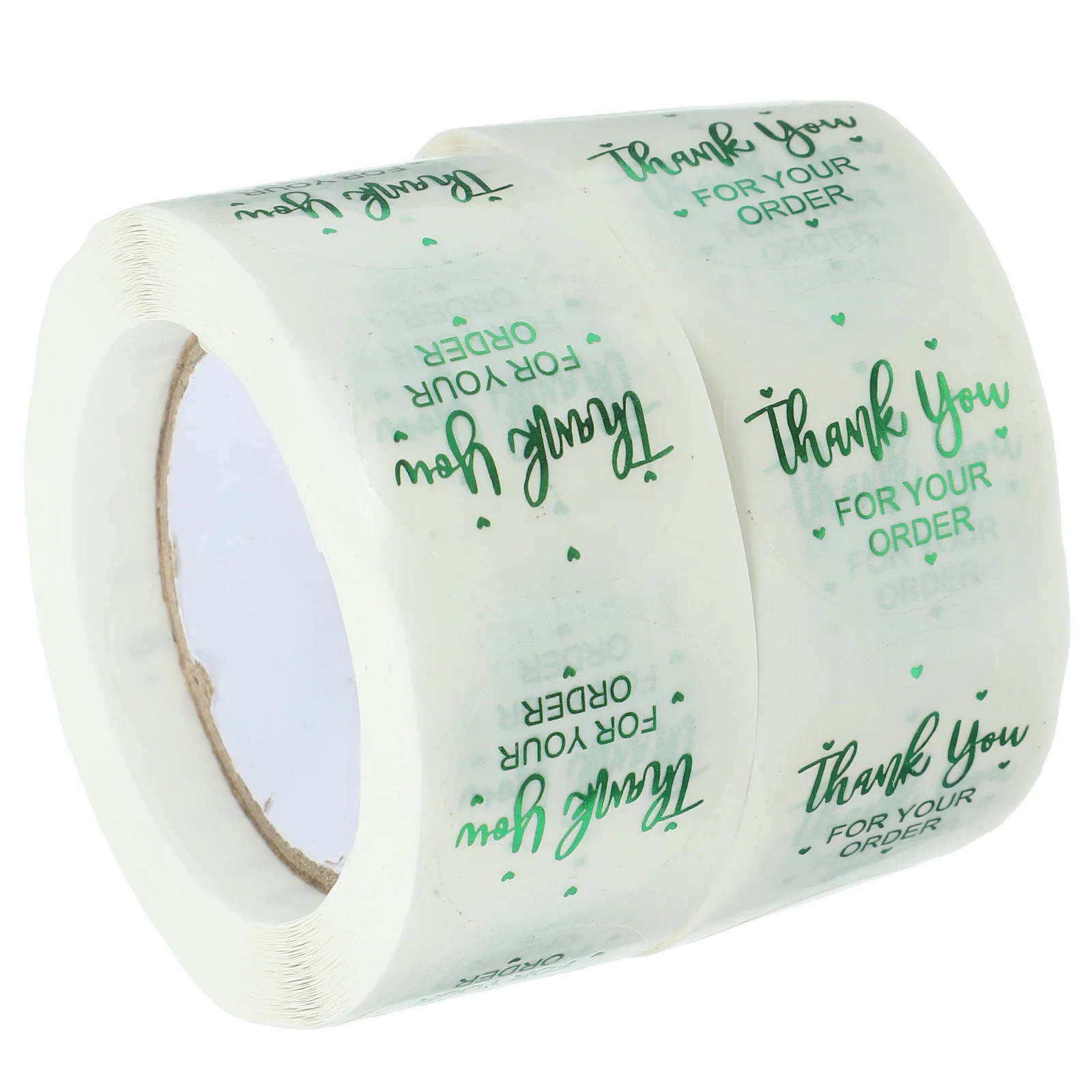 2 Rolls Clear Adhesive Dot Stickers Transparent Round Labels Envelope Seal for Retail Package Organization and Gift Tagging
