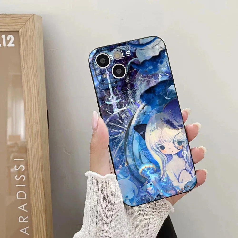 حافظة هاتف Kikuo Anime Japan Music لهاتف iPhone 16,15,14,13,12,11 Plus, Pro,Max,XR,XS,X,7,8 Plus,SE,Mini Silicone Soft #3
