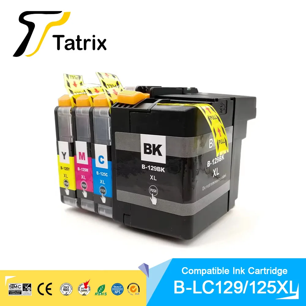 

Tatrix LC129XL LC125XL Compatible Ink Cartridge LC129 LC125 For Brother inkjet Printer MFC-J6520DW MFC-J6720DW Cartridge For EU