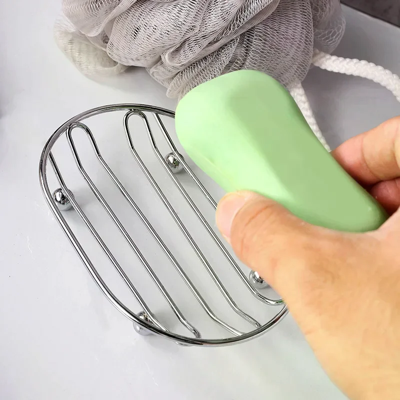 Stainless Steel Soap Dish Holder Self Draining Rust Proof For Bathroom Shower Kitchen Use