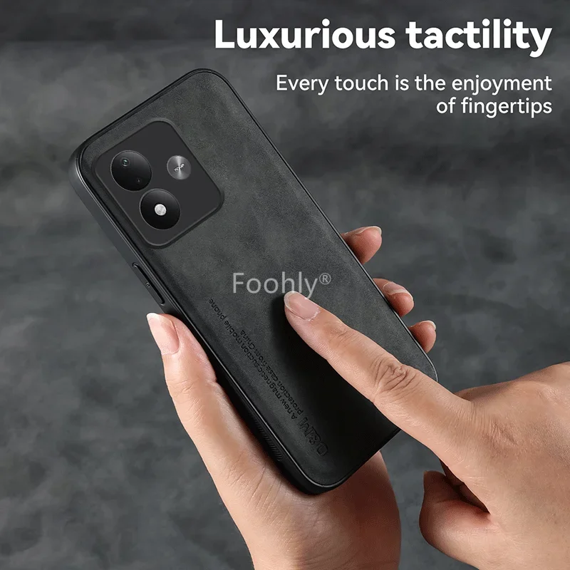 Nubuck Leather Shockproof Magnetic Case for Xiaomi Redmi Note 17 Pro Max 5G Note 17 4G Protective Cover Back Shell Coque Funda view 6