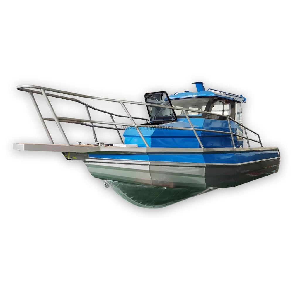 تصنيع رخيصة 7.5 م 26 قدم الصيد الألومنيوم يخت عميق الخامس قارب الألومنيوم #1