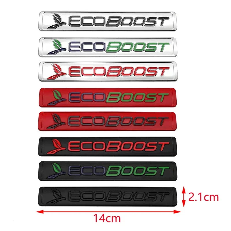 Metal  Car Rear Trunk Whole Body Badge Sticker for Ford ECOBOOST Ranger Escort Taurus Explorer Fiesta Focus Mondeo Accessories