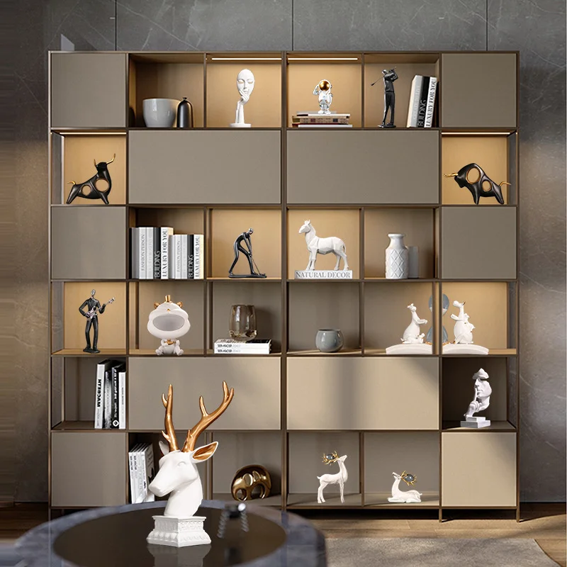 

Simple modern creative home decoration living room decoration porch cabinet home indoor bookcase study abstract decoration