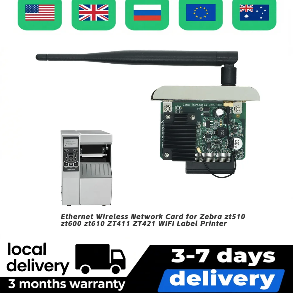 

For Zebra ZT510 ZT610 ZT411 ZT421 ZT620 P1083320-037A Wireless Network WIFI Card