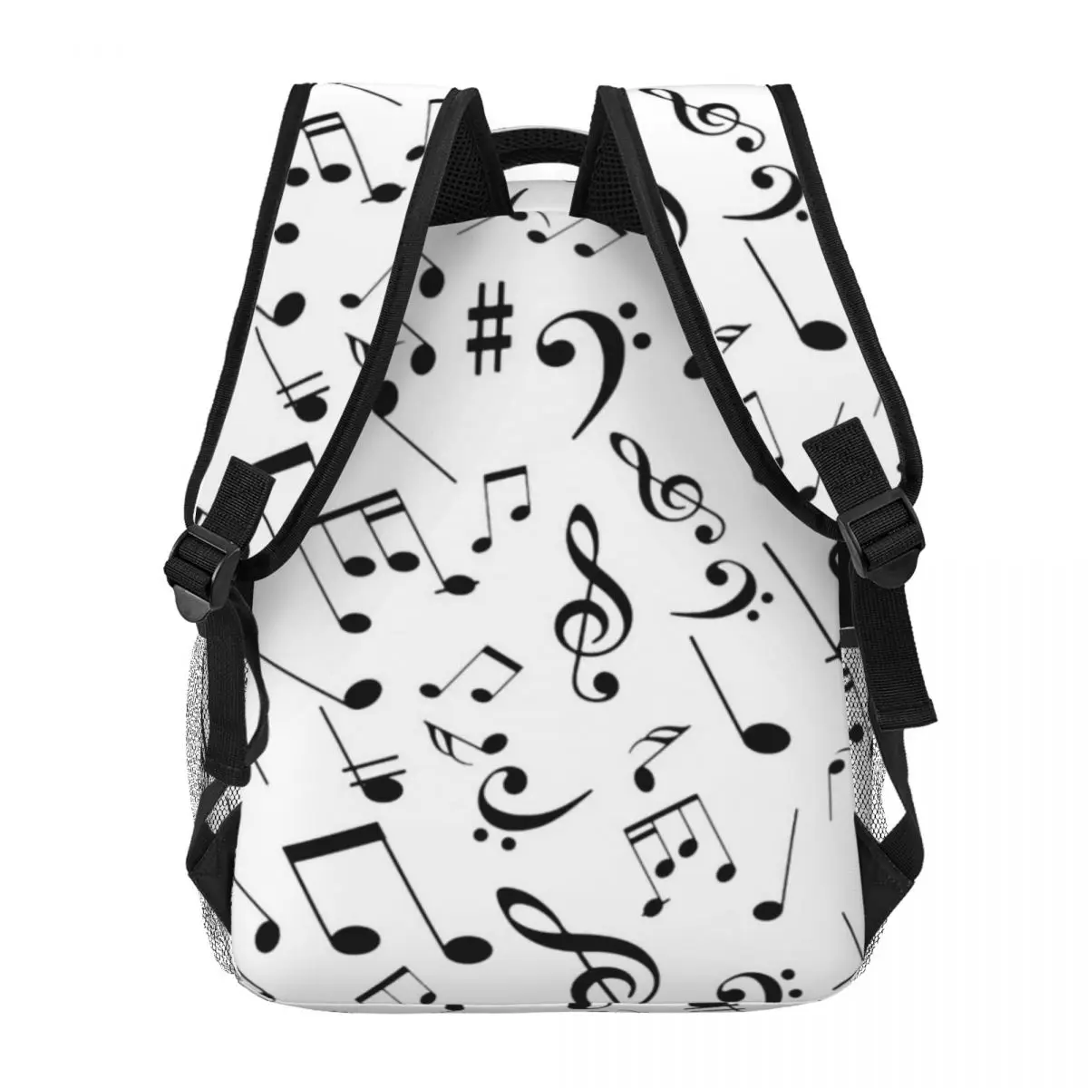 Musical Notes 3 Backpack for Men Women Fashion Student Business Daypack College Shoulder Bag 16in