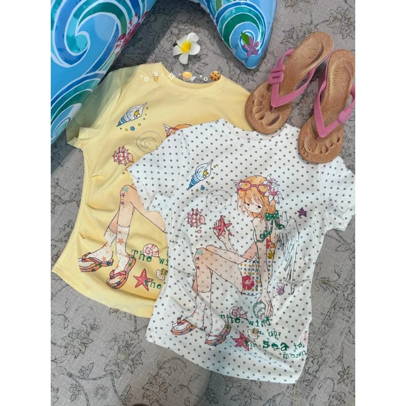 

Летние футболки Y2k для женщин Y2k Crop Top Винтажная одежда 90-х Harajuku с коротким рукавом Сексуальная тонкая футболка с надписью Emo Girl Punk Tees Shirt Goth