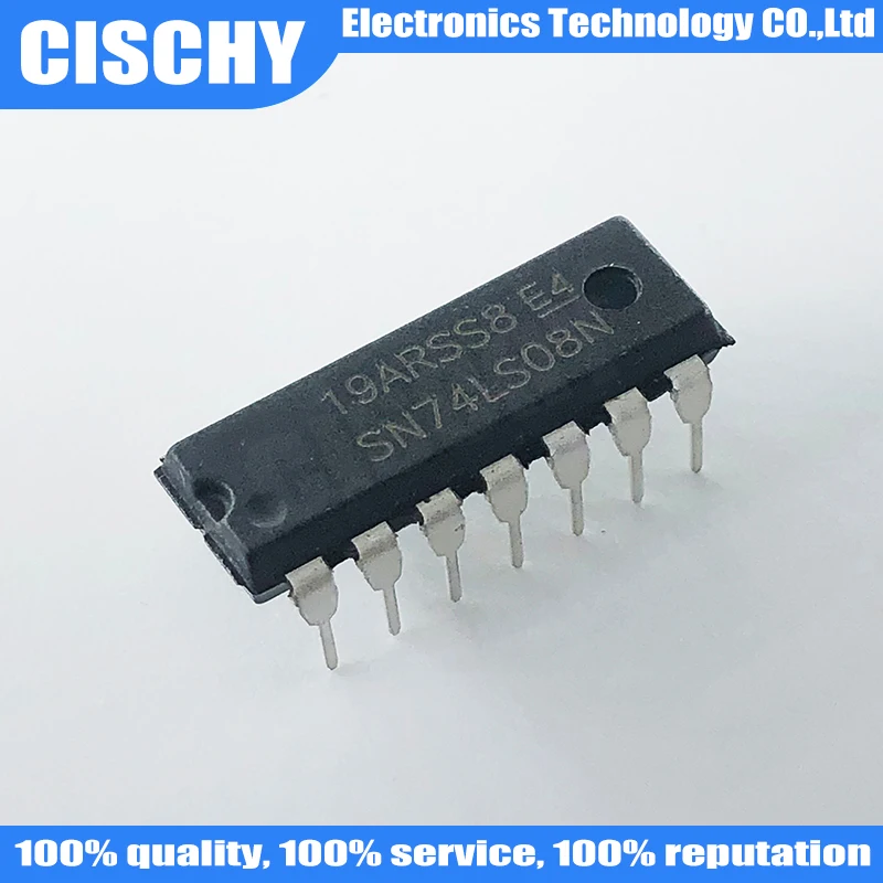 10PCS/lot SN74LS08N 74LS08 DIP14 SN74LS08 74LS08N DIP-14 In Stock