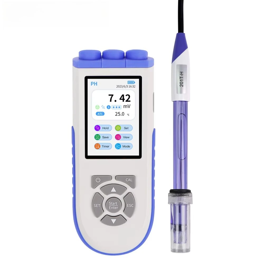 With Digital PH Tester for Water Laboratory Water Quality Detector Pool Aquarium Portable Acidity Meter