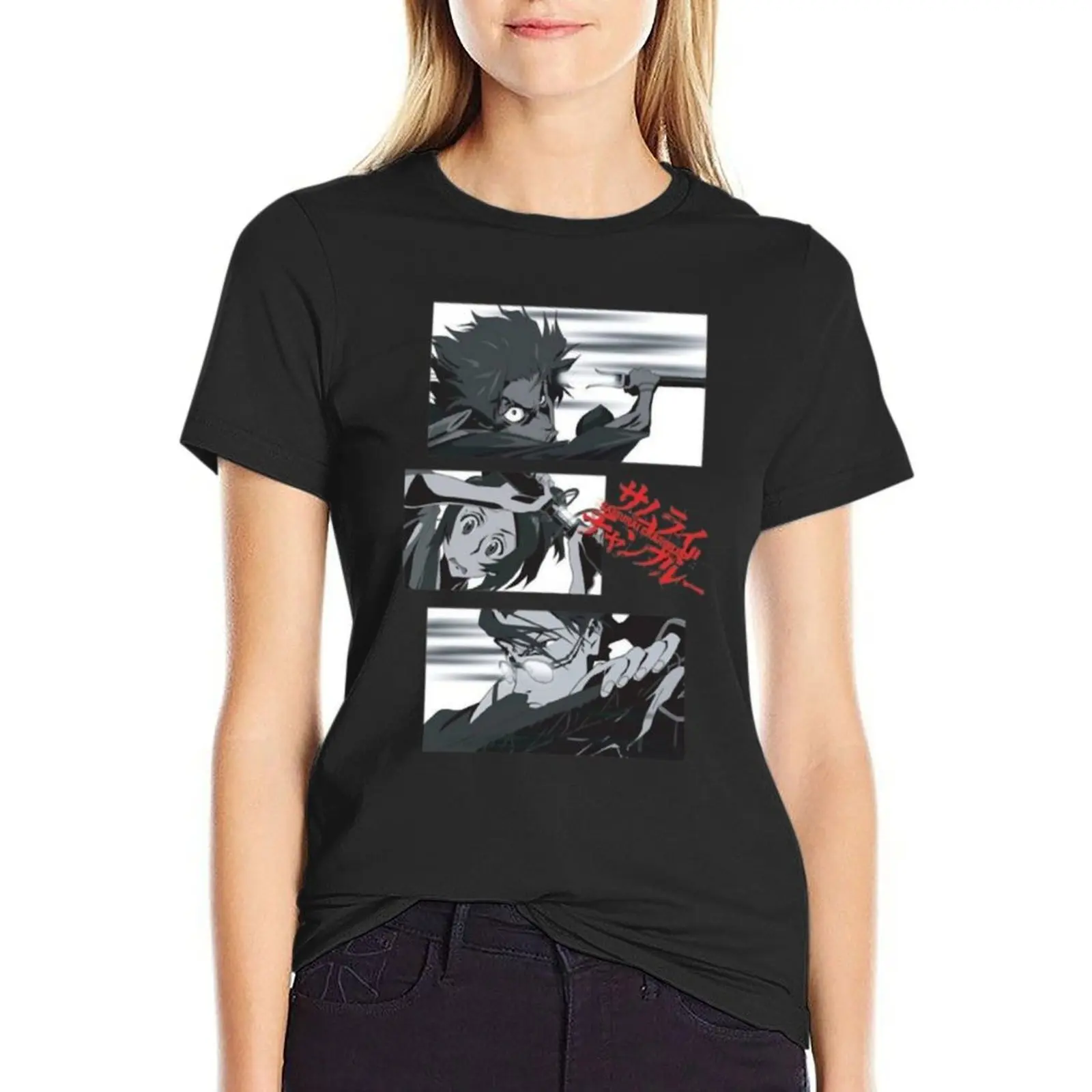 Samurai Champloo 1 (1) T-Shirt Female clothing quick drying tops designer clothes Women luxury