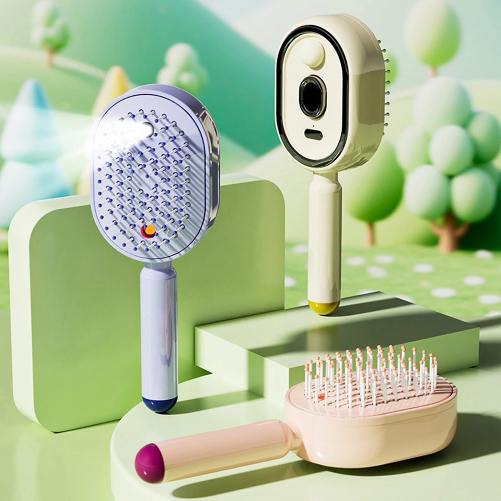 Electric Spray Massage Comb,Anti-Static Detangling Spray Comb,Scalp Massage Brush For Hair Growth Anti Static Comb