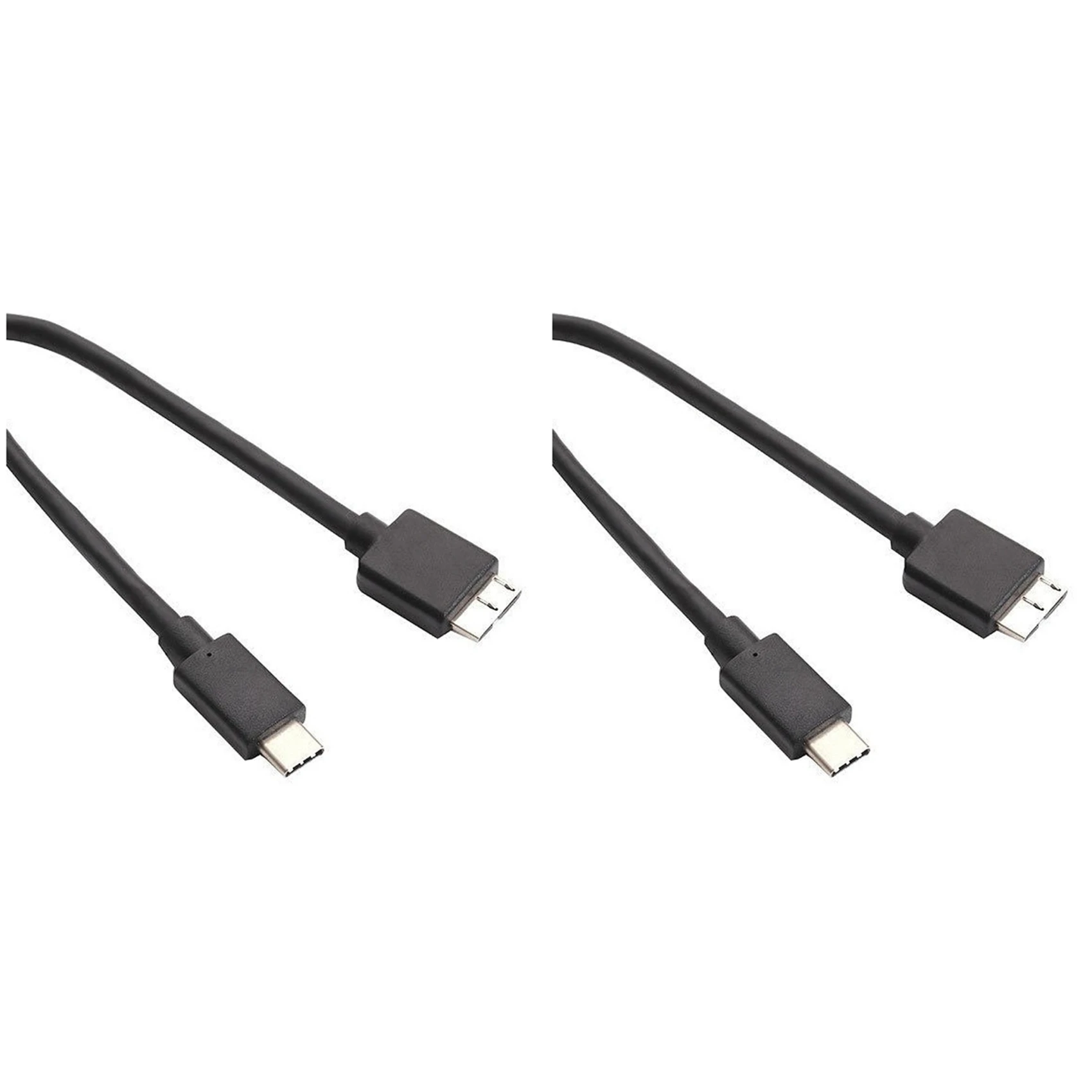 B76B 2X USB Type-C to Micro-B Convert Cable for External HDD SSD Hard Disk Drive Camera Extend Wire