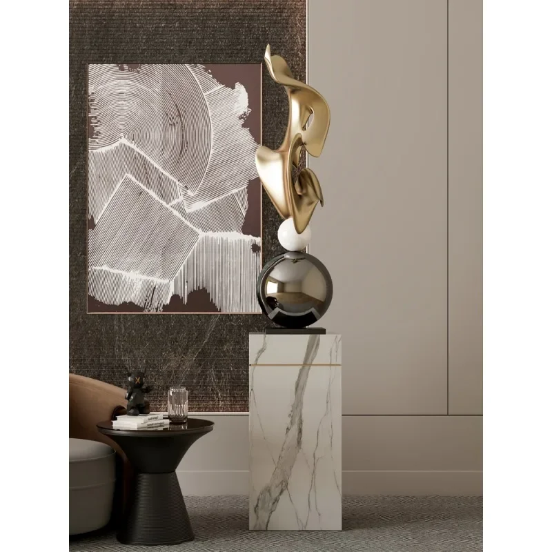 High-end modern niche art large-scale sculpture floor ornaments, hotel lobby high-end living room entrance decorations