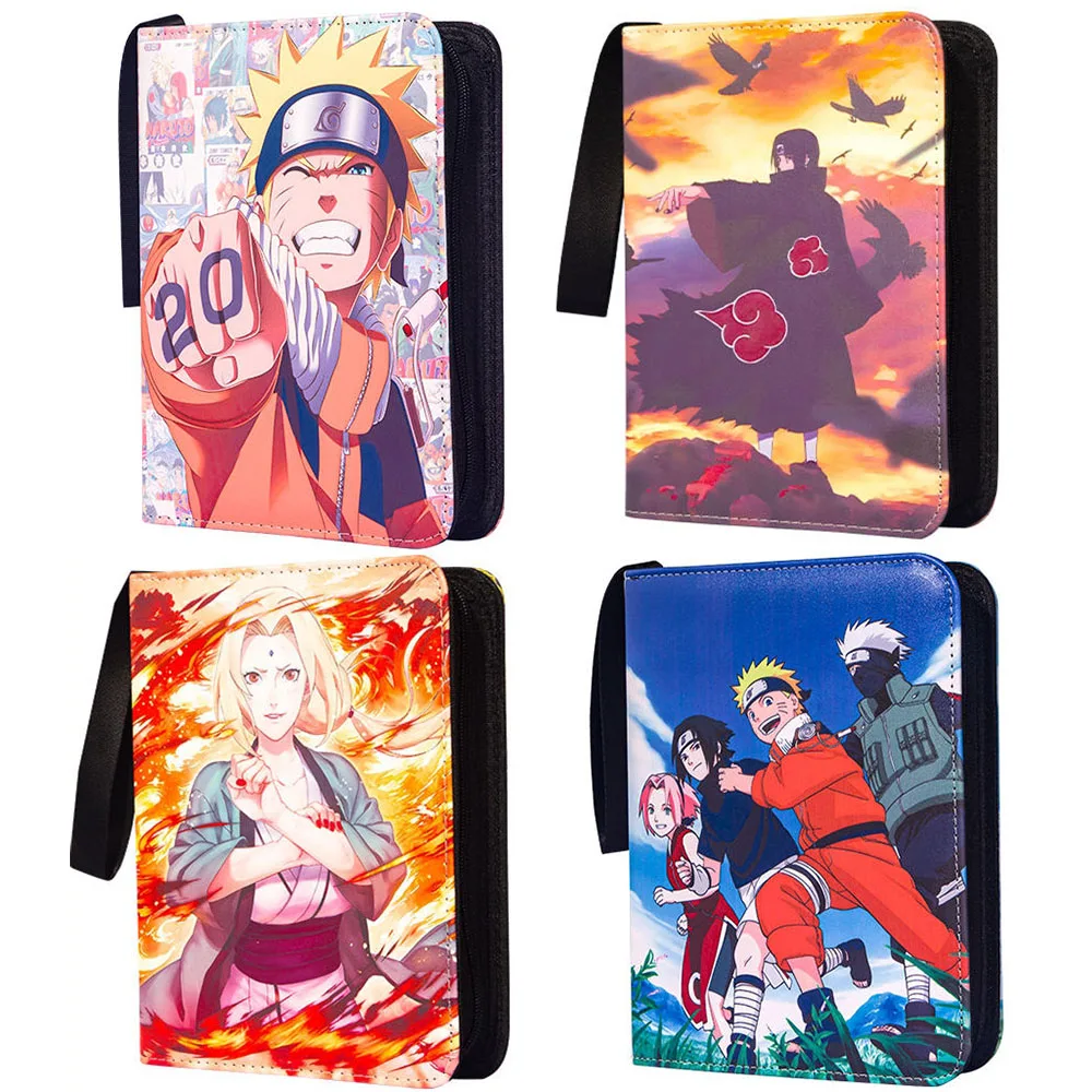 Naruto Card Storage Binder 50 Pages Jiugongge Sasuke Sakura Kakashi Tsunade Naruto Special Collection Book Folder
