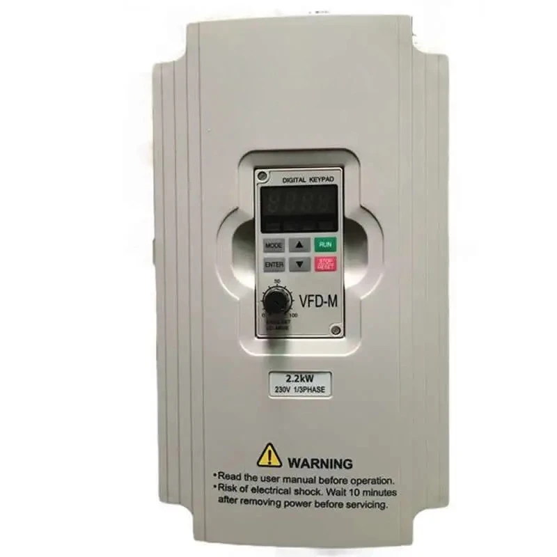 

Delta Inverter VFD Variable Frequency Drive 1Phase 220V 2.2KW 3HP 0.1~400Hz VFD022M21A For Milling & Woodworking machine