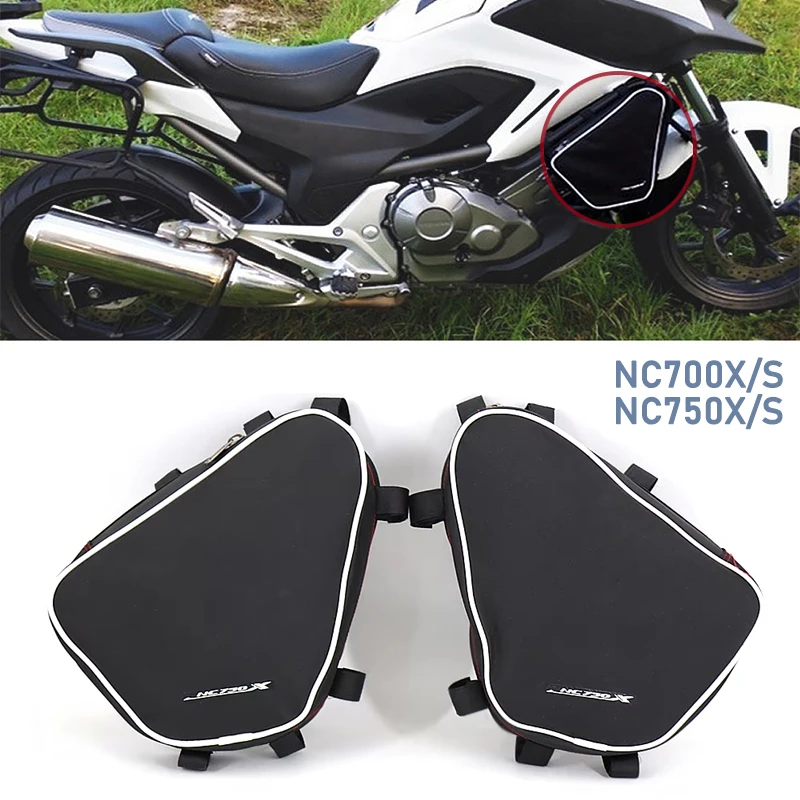 

For Honda NC700X NC700S NC750X NC750S Motorcycle Toolbox Frame Crash Bar Bags Waterproof Bag Tool Placement Travel Saddle Bag
