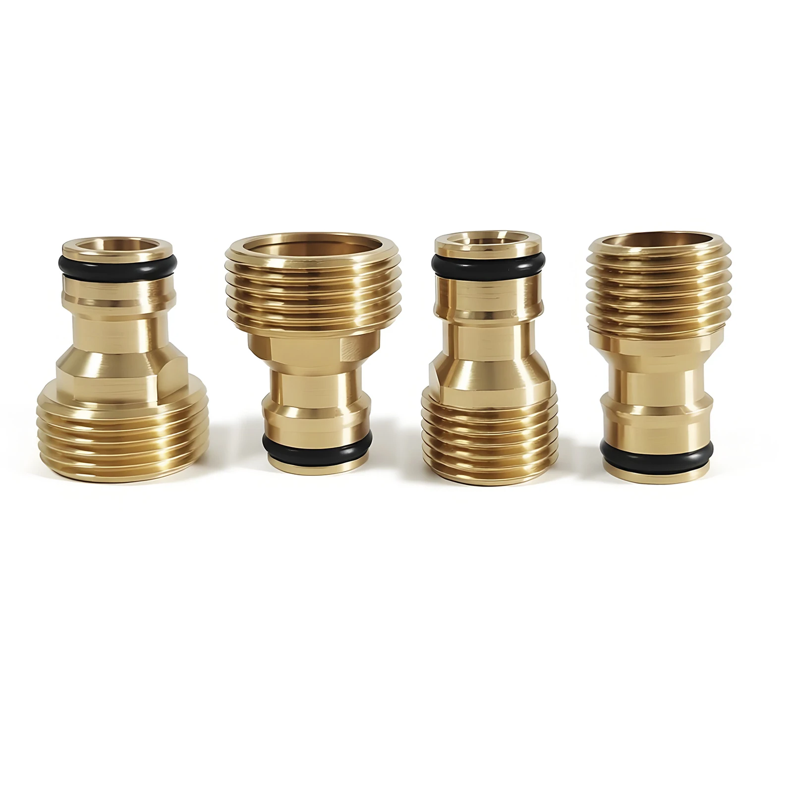 2 Pcs G3/4 '' G1/2 '' Car Wash Water Pipe Brass Threaded Nipple Joint Garden Irrigation Water Tank Joint Accessories