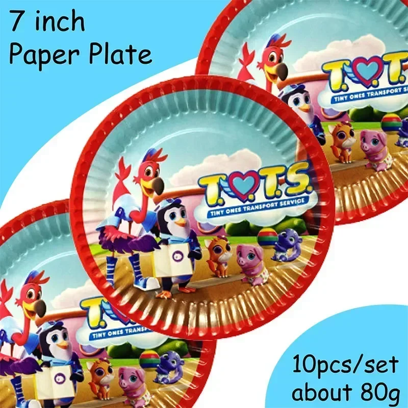 Disney Junior T.O.T.S.Party Supplies Tableware Set Cup Plates label ForKids Birthday Party Decoration Boys and Girls Baby Shower