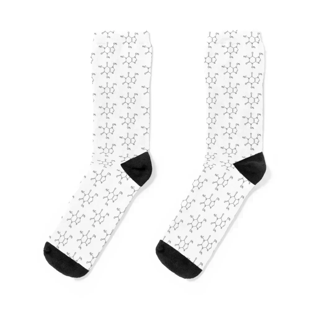 

Caffeine Molecule Socks essential short golf Male Socks Women's