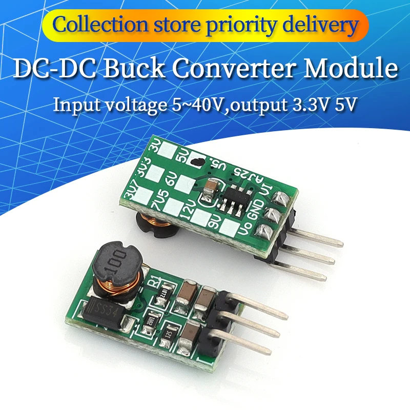 DD4012SA 1A DC 5-40V to 3V 3.3V 3.7V 5V 6V 7.5V 9V 12V Regulator DC-DC Step-Down Buck Converter Module Board