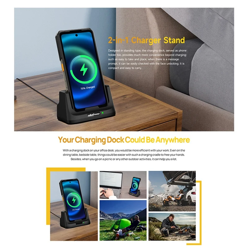 Ulefone UAS22 33W Desk Charging Dock Fast Durable Charging Station For Ulefone Armor 26 Ultra