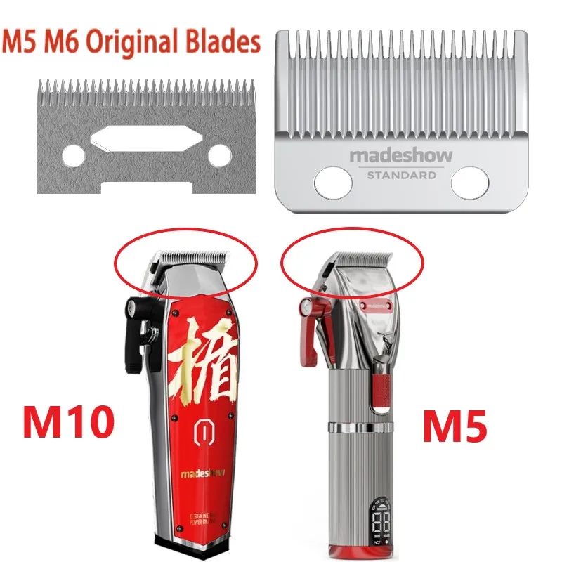 

Madeshow M10 M5 Original Clippers Blades Stainless Steel Electric Hair Clipper Blade Hair Trimmer Replacement Cutter Head