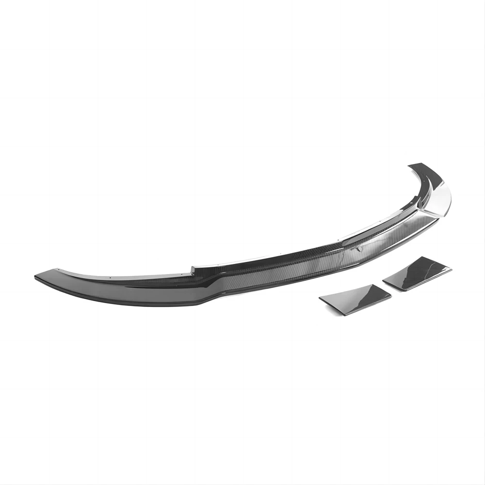 Dry Carbon Fiber Front Bumper Lip For Nissan 400Z RZ34 2023 VS Style With Side Splitter Canards - Wet Carbon Available