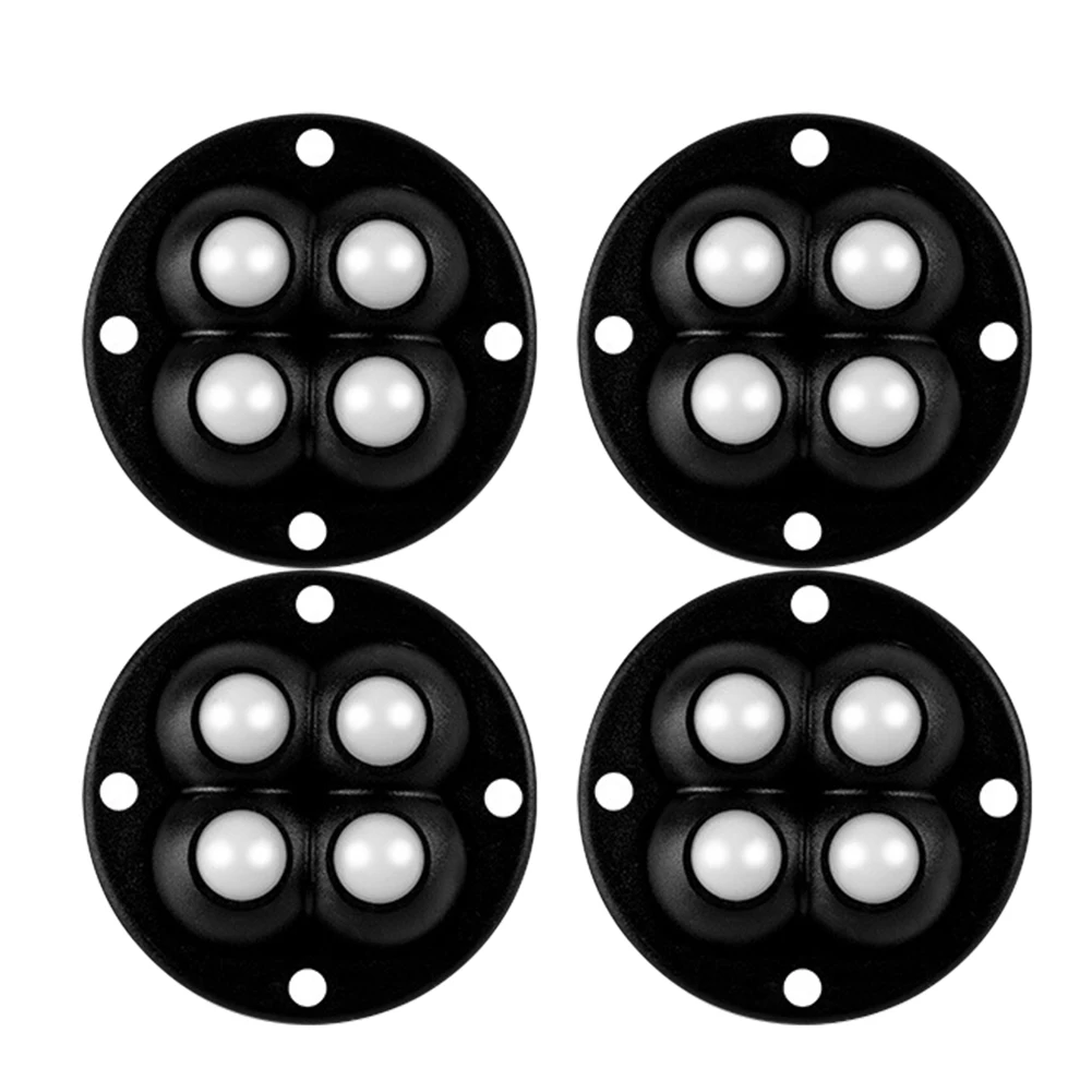 العالمي 4 قطعة بكرات العجلات المتداول 360 درجة دوران حر بكرة عجلات دوارة اكسسوارات لصناديق صندوق تخزين الأثاث