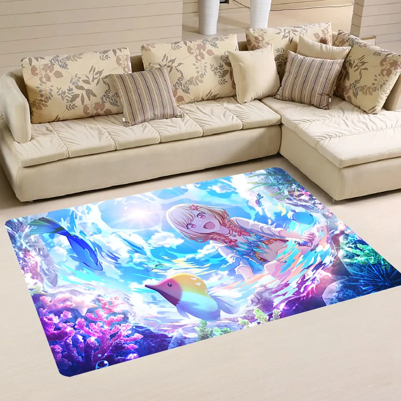 PJSK Carpets Game Kitchen Carpet House Entrance Mat Project Sekai Anime Home Living Room Balcony Rugs Foot Rug Doormat Door Mats