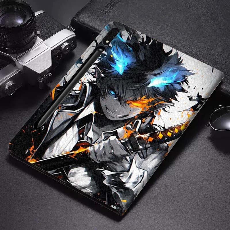 

Blue Exorcist Anime Pattern Tablet Case For Samsung Galaxy Tab S7 S8 S9 S10 FE Plus Lite 11 12.4 13.1 Inch