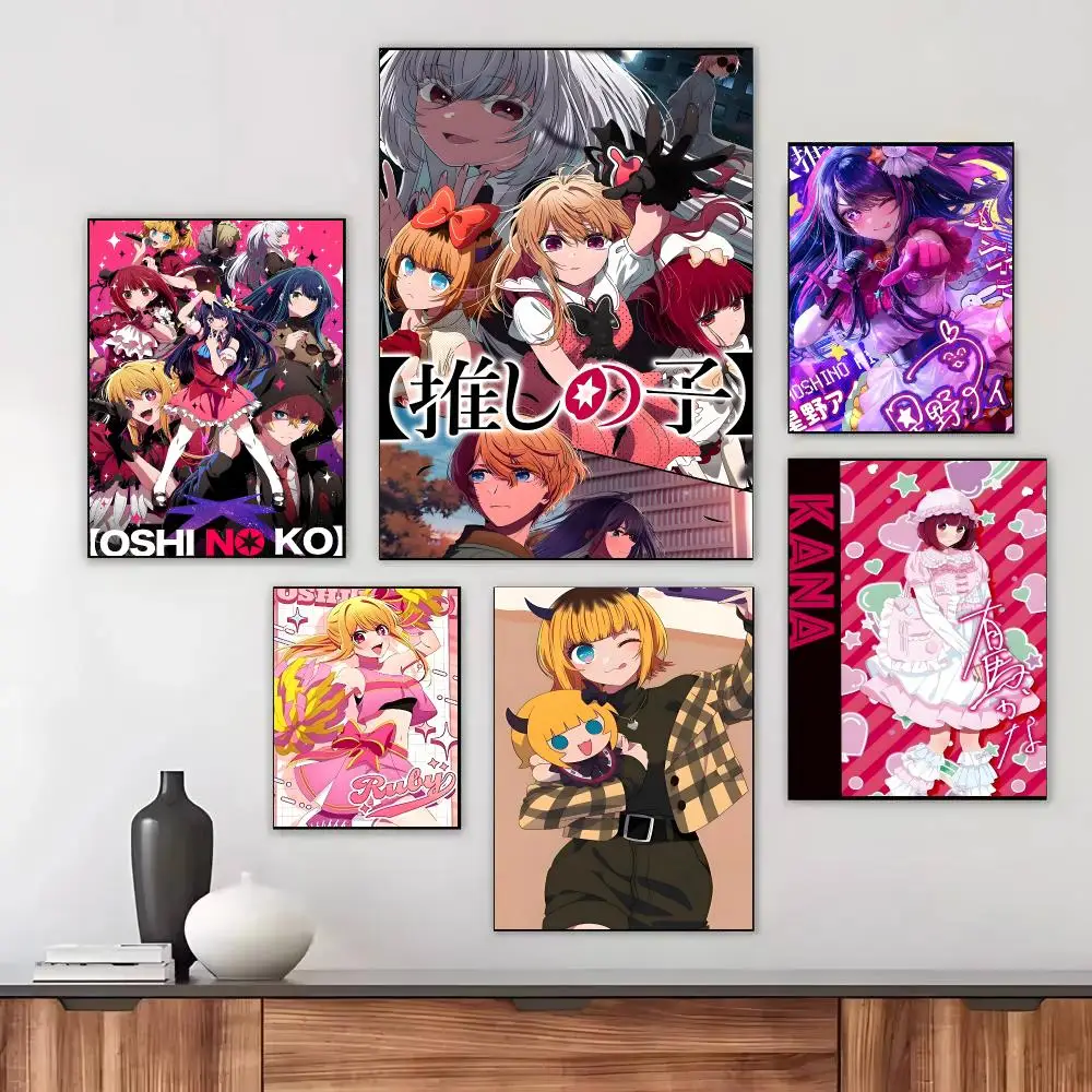 Anime Oshi No Ko Ai Hoshino Poster Modern Aesthetic Print Minimalist Bedroom Living Room Home Decor Gift