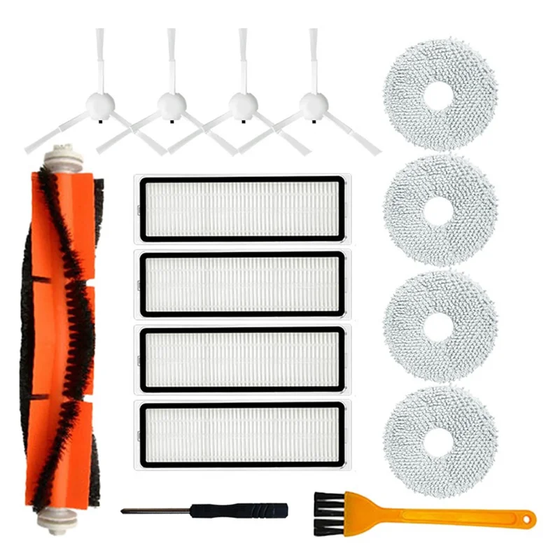 LITE-For Xiaomi روبوت فراغ X10 + X10 Plus B101GL استبدال إكسسوارات قطع غيار فرشاة جانبية رئيسية فلتر Hepa ممسحة القماش منصات