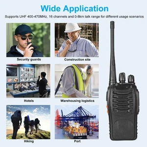 Baofeng BF-888S Walkie Talkie UHF Twee Manier Radio Baofeng 888S UHF 400-470MHz 16Ch Transceptor Dragbars Met Oortje 6 Hauptverkaufszubehör Radio Baofeng - №4