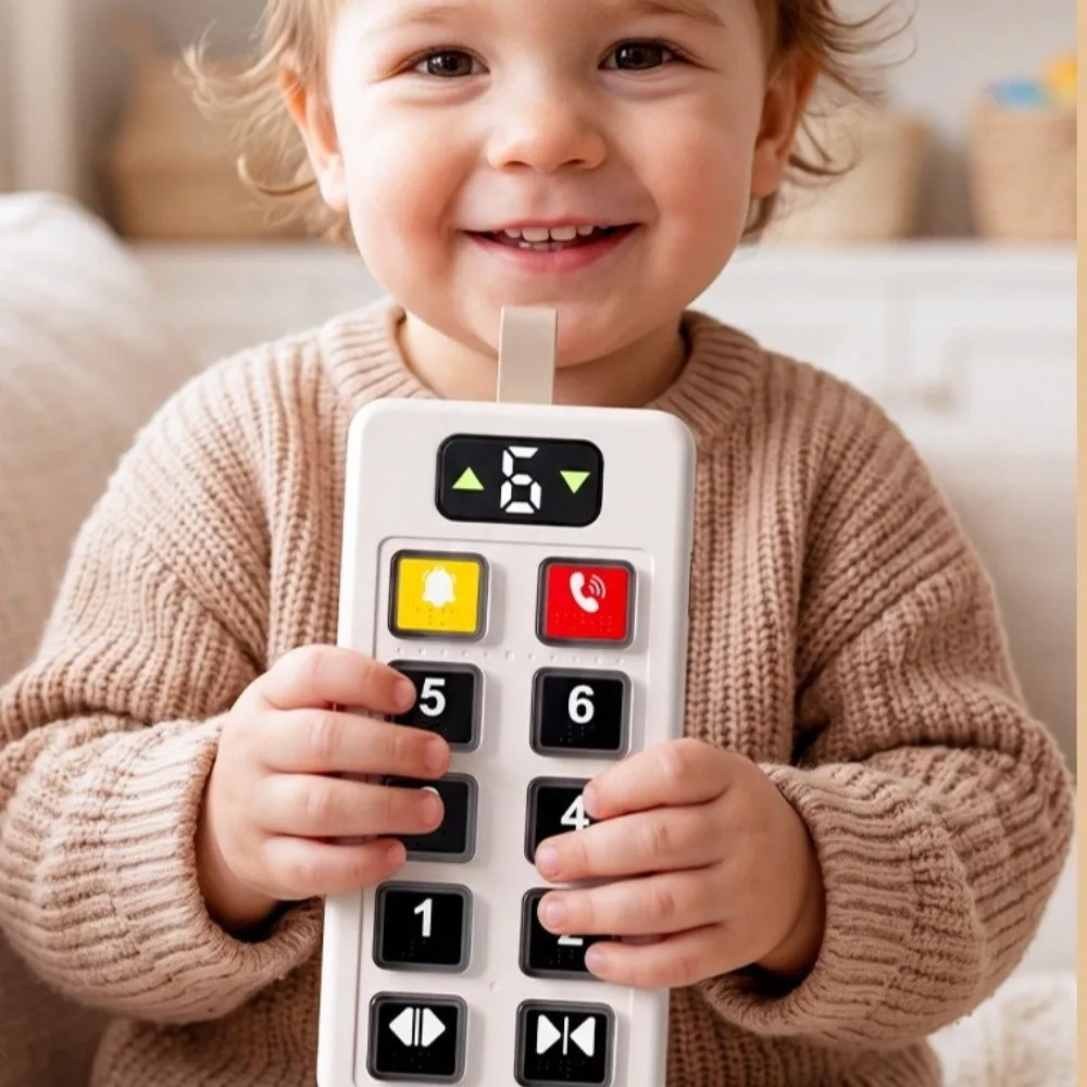 Educational Button Numbers Elevator Toy with Light Sound Numbers Design Button Sensory Board Sensory Board Button Panel