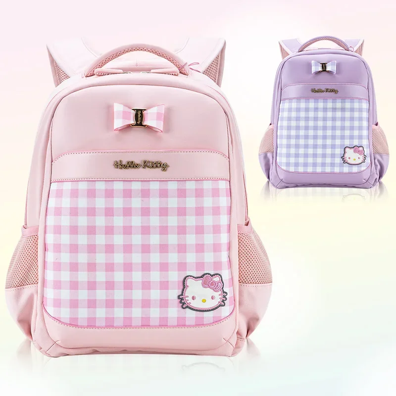 Sanrio Kawaii Anime Cartoon series HelloKitty Creative Color Value Cute Lightweight Backpack Student Children's Schoolbag Gift