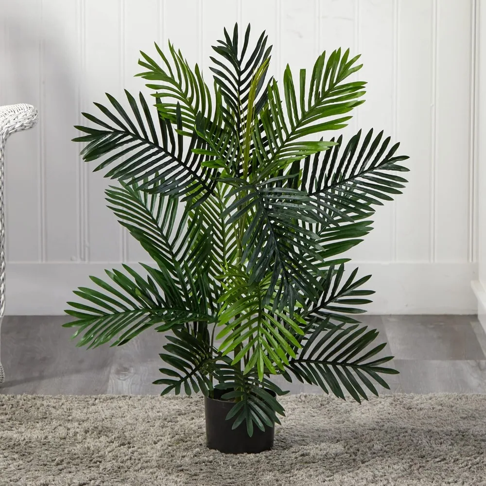 One 5 Foot Artificial of Palm Tree Potted Plant Home Decor Artificial Decorative Plants Flower Decoration Room Fake Decorations