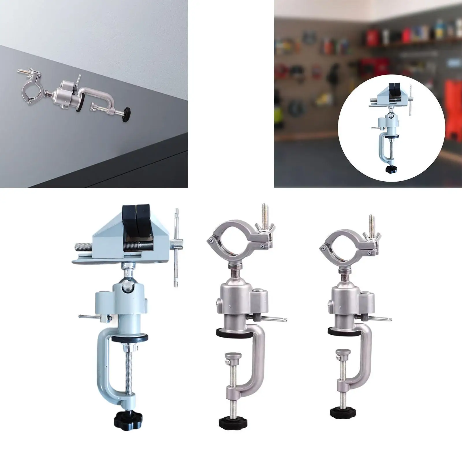 Table Vise Swivel Bench Vise for Jewelry Making Metal Working Woodworking
