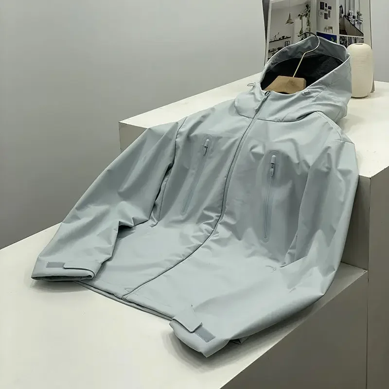 ARC Outdoor Male Homosexuals, Sports, Fishing, Hiking, Travel, Fashion, Camping, Leisure, Solid Color Hooded Hardshell Jacket