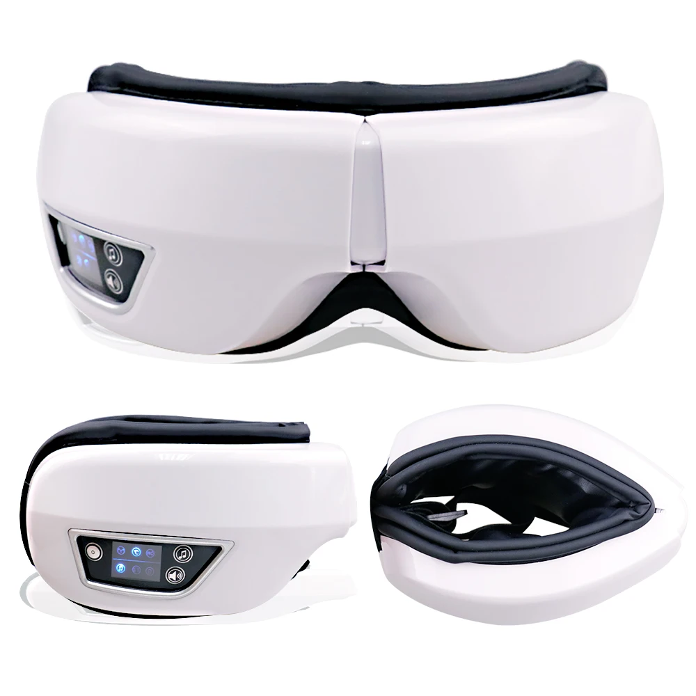 

Умный инструмент для массажа глаз, вибрационный массажер для ухода за глазами, подушка безопасности, компресс, Bluetooth, музыка, расслабляющий массаж глаз, маска для сна