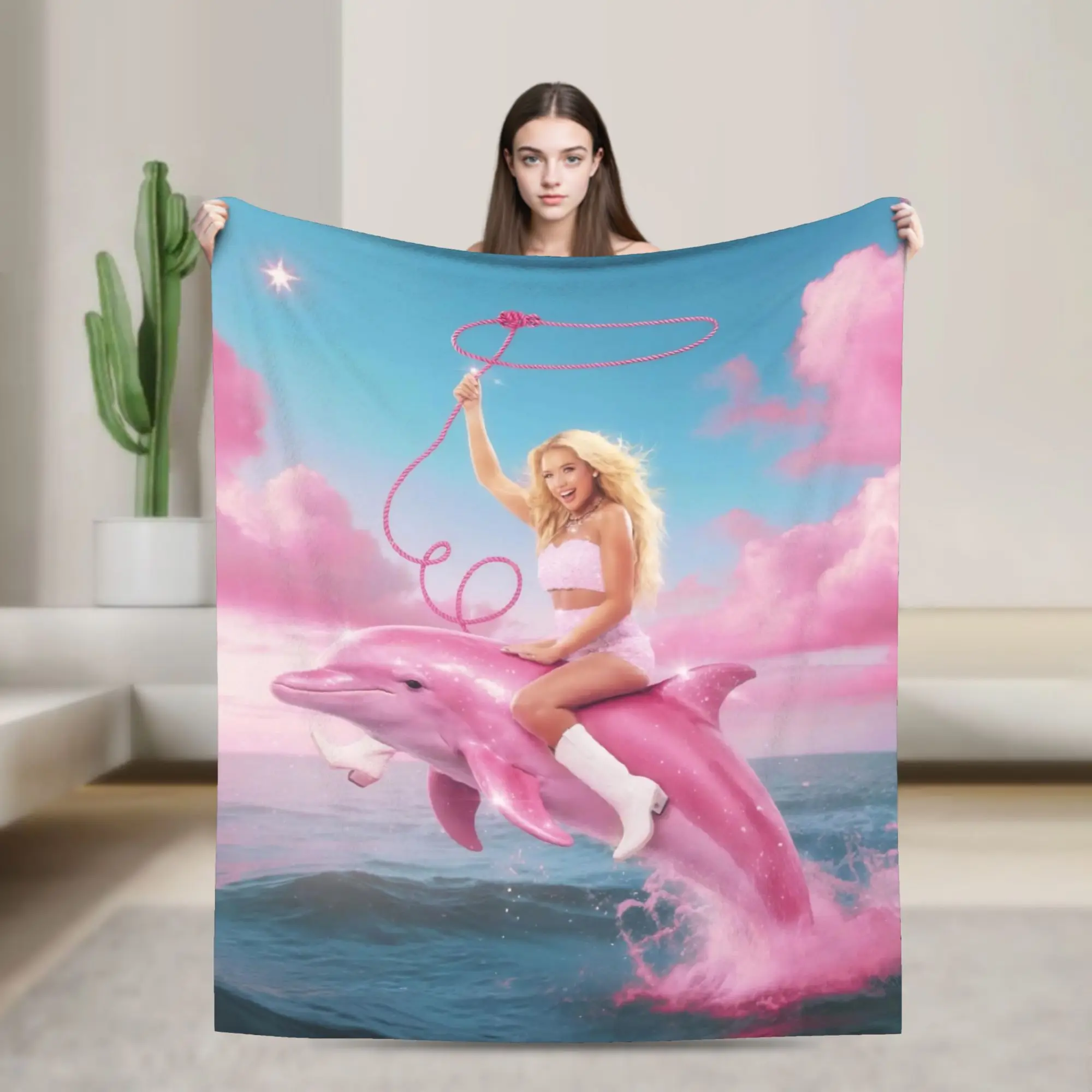 Megan Moroney Singer  Blanket Super Soft Cozy  Throw Blankets for Couch 50x60 Inch Multiple Sizes Plush Thin Quilt