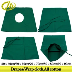 Draperies désinfection des instruments chirurgicaux, tissu enveloppant coton instrument de fonctionnement chirurgical bleu-vert ventilé médical