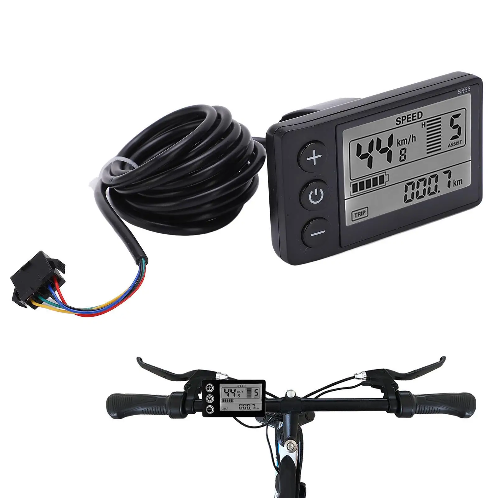 36V/48V 250W/350W 15A E-Bike Brushless Motor Controller LCD Display Kit