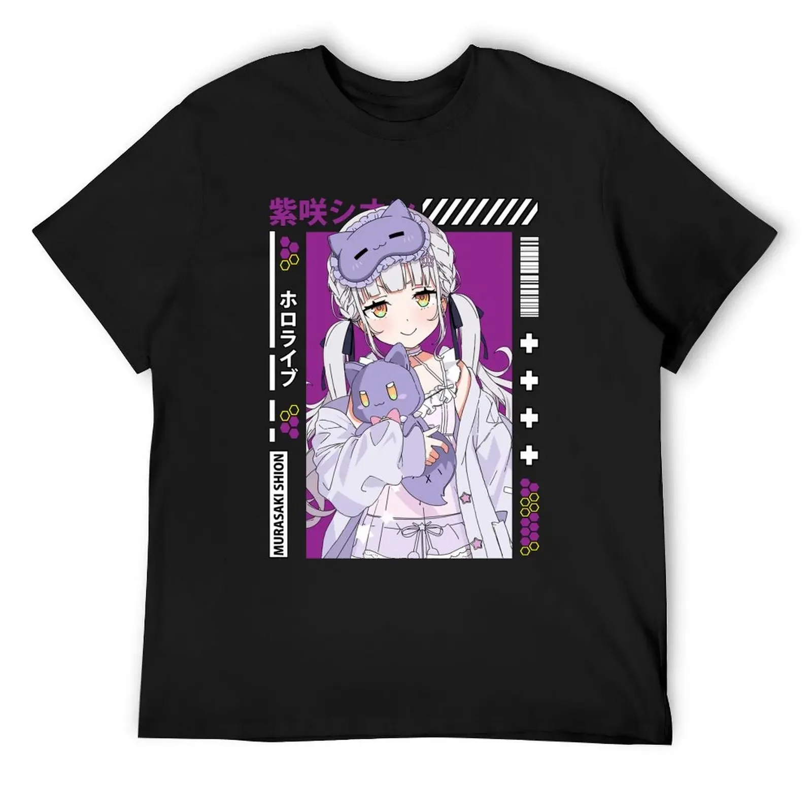 

Murasaki Shion in Pajamas T-Shirt anime clothes basketball graphic tees tops tee shirts for men