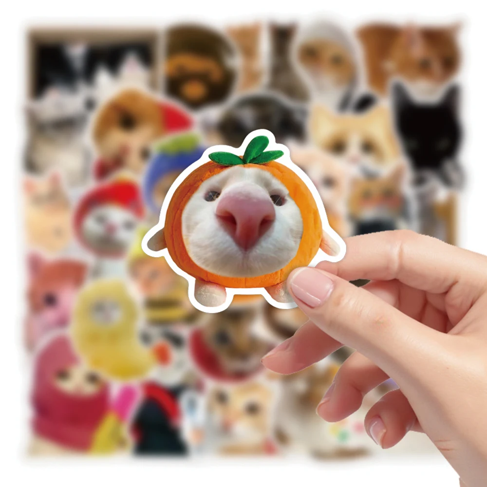 

10/30/50pcs Classic Cute Cat Graffiti Stickers Funny MEME Decals Toy DIY Suitcase Skateboard Guitar Bike Waterproof Sticker Pack