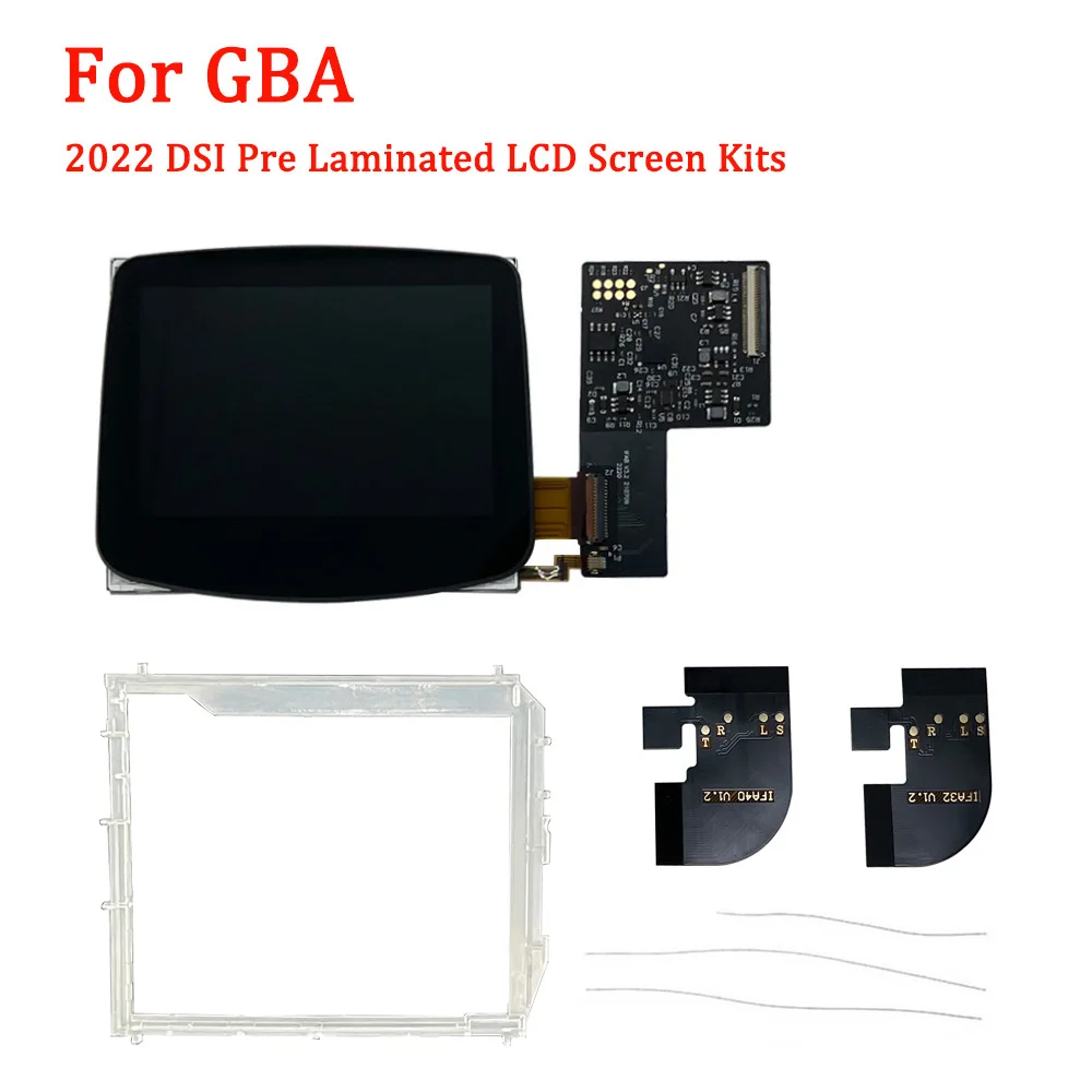 2022 DSI Dot-to-Dot Pre Laminated Highlight Screen Kits For GBA 32pin/40pin highlight brightness lcd kits for GameBoy Advance